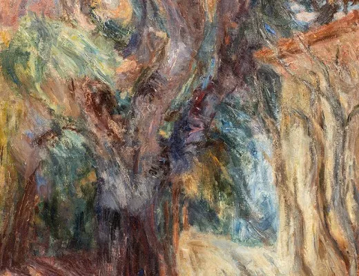 Paysage à l'arbre dans le Midi